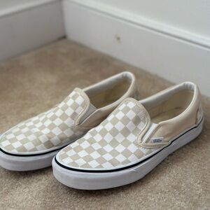 Vans Beige Canvas Sneakers